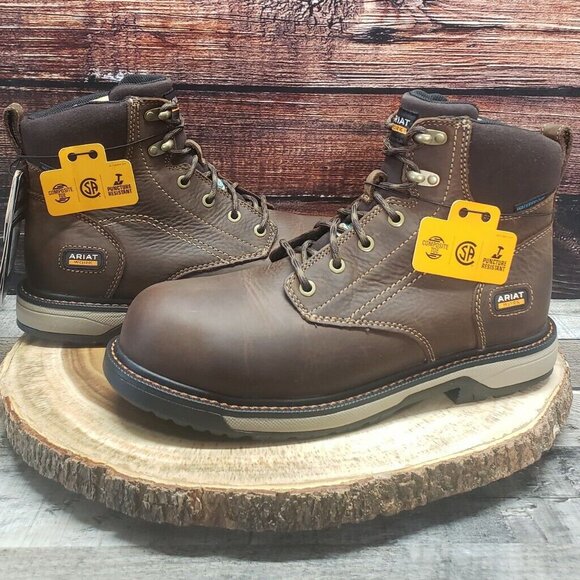 NWT Ariat Womens Riveter 9.5 C Wide CSA H2O Composite Toe Work Boots 10035773 - Picture 1 of 14